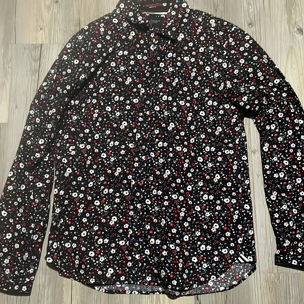 Men’s cactus man floral button up